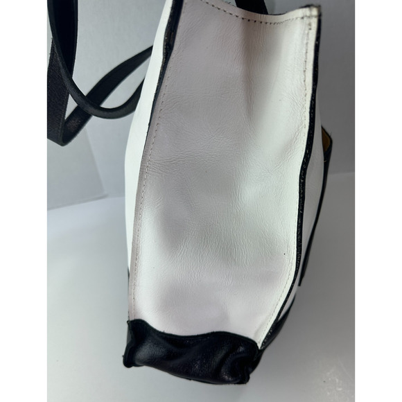 Patricia Nash Colorblock Toscano Large Tote Bag Black Ivory Handbag *No Tassels - Picture 7 of 16
